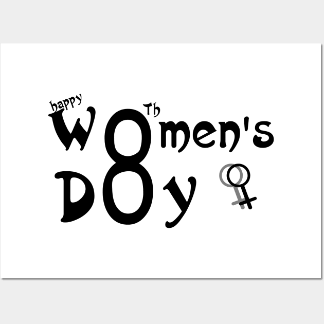 happy women's day , a cute women' day ,Design Wall Art by MdArt43